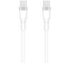 Kabel Setty KSC-C-130 USB-C/USB-C 1m 3A bílý