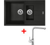 Sinks AMANDA 780.1 Metalblack+ELKA