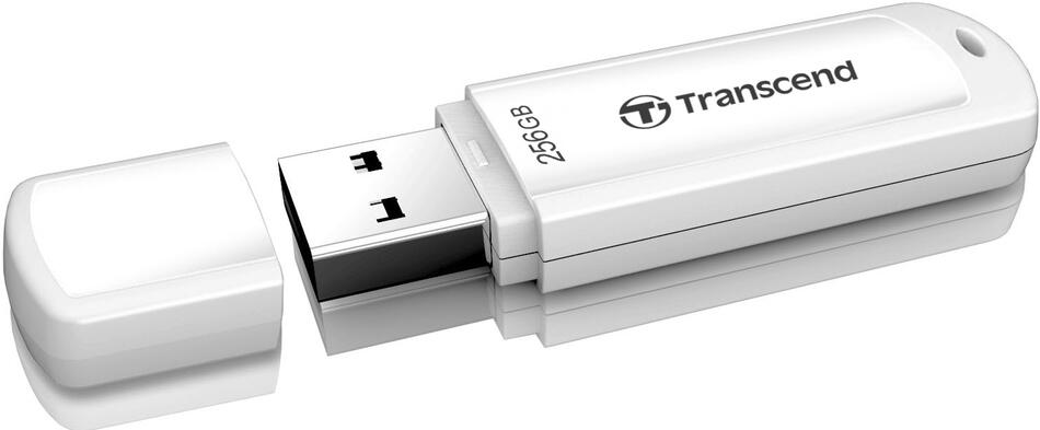 Transcend 256GB JetFlash 730 USB 3.1 flash disk, bílý (TS256GJF730)