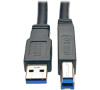 EATON kabel USB-A / USB-B, USB 3.0, aktivní SuperSpeed Repeater (Samec/Samec), 7.62m (U328-025)