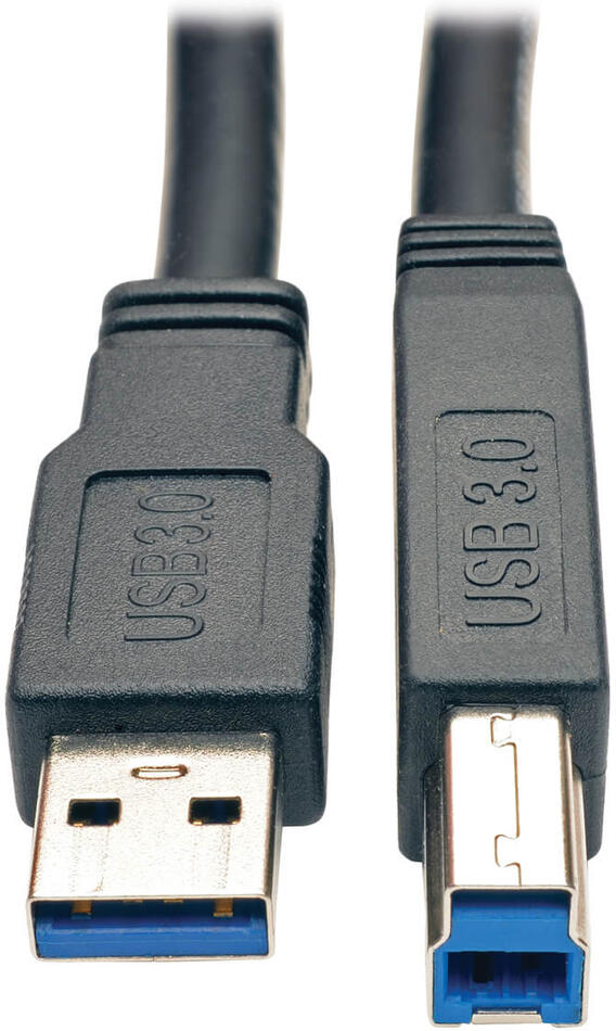 EATON kabel USB-A / USB-B, USB 3.0, aktivní SuperSpeed Repeater (Samec/Samec), 7.62m (U328-025)