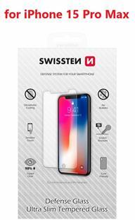 OCHRANNÉ TEMPEROVANÉ SKLO SWISSTEN PRO APPLE IPHONE 15 PRO MAX RE 2,5D