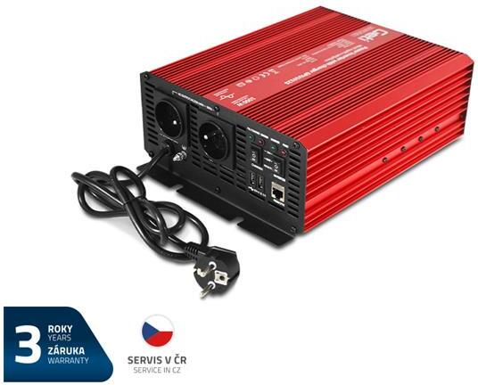 Měnič napětí GETI GPIU 1012S 12V/230V 1000W