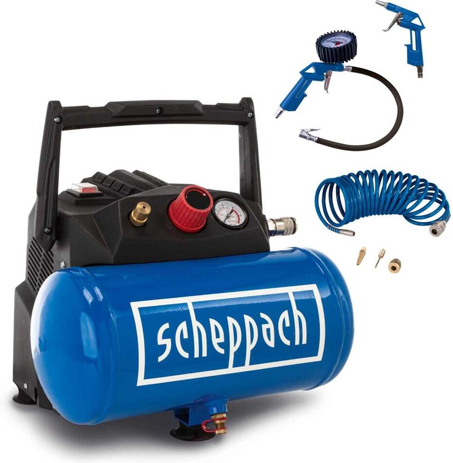 Bezolejový kompresor Scheppach HC 06, 6l
