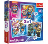 TREFL Puzzle 3v1 Mocn tata Tlapkov patrola/Paw Patrol 20x19,5cm v krabici 28x28x6cm