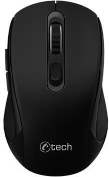 C-Tech WLM-12BK/Ergonomická/Optická/Pro praváky/1 600 DPI/USB+BT/Černá