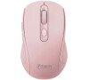 C-Tech WLM-12PK/Ergonomická/Optická/Pro praváky/1 600 DPI/USB+BT/Růžová