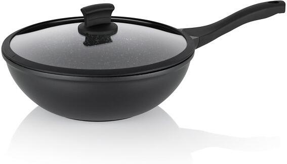 KELA Wok Stella Nova litý hliník černý 10,0cm 30,0cm 5,0l KL-12229