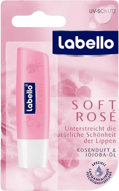 Labello Soft Rosé balzám na rty, 4,8 g