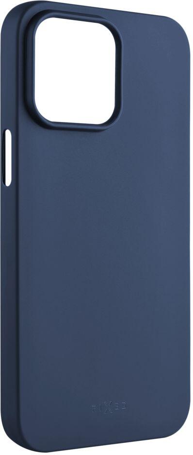 Zadní pogumovaný kryt FIXED Story pro Apple iPhone 15 Pro Max, modrý