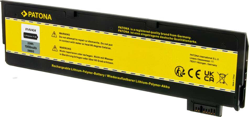 Aku Lenovo Thinkpad T570/A475 1950mAh Li-Pol 11,4V 01AV424