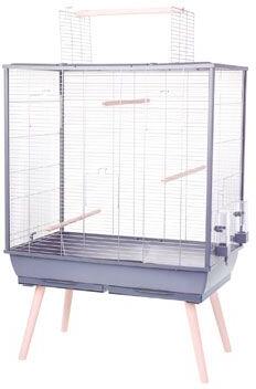 Klec ptáci ZOLUX NEOLIFE 80 BIRD šedá, 81 x 48 x 130 cm