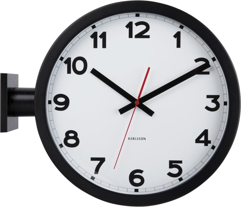 Oboustranné nástěnné hodiny 5966WH Karlsson 38cm