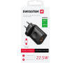 Síťový adaptér Swissten 1xUSB-A, 1xUSB-C a Apple Watch