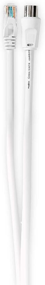 Kombinovaný kabel Nedis koaxiální/datový CAT6, 3m