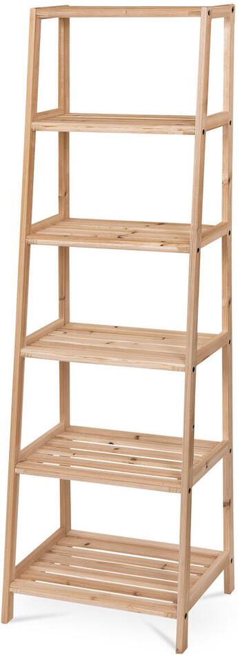 Regál, masiv, hnědá, DR-N134 NAT Autronic