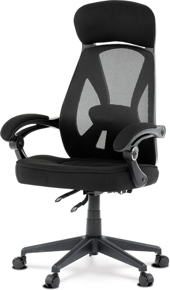 Kancelářská židle, houpací mechanismus, černá síťovina, KA-Y309 BK Autronic