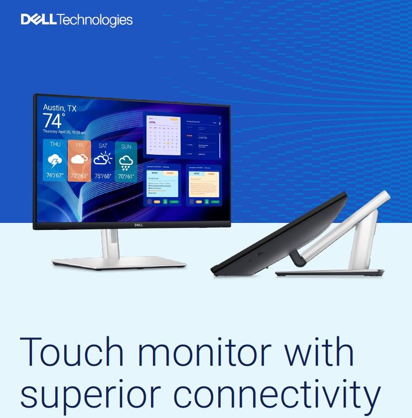 Dell Professional P2424HT 24" WLED/6ms/1000:1/Full HD Touch / VGA / HDMI / DP / USB / IPS panel/cerny (210-BHSK)