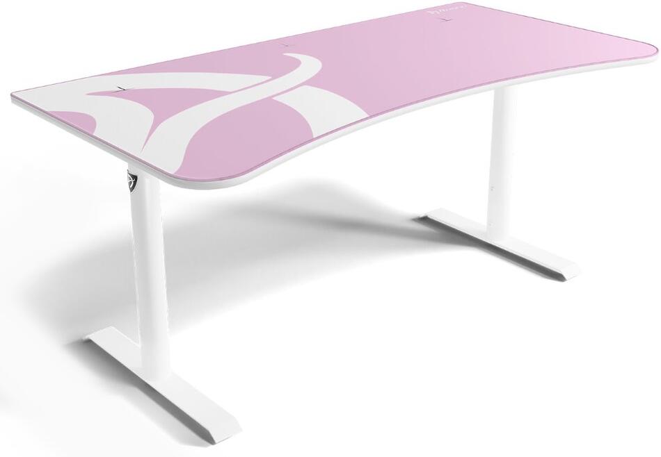 AROZZI herní stůl ARENA Gaming Desk White Pink (ARENA-WHITE-PINK)