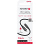DATOVÝ KABEL SWISSTEN SOFT SILICONE USB-C / LIGHTNING 1,5 M 30W ČERNÝ