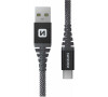 DATOVÝ KABEL SWISSTEN ARAMID REINFORCED USB / USB-C 1,5 M ANTRACIT