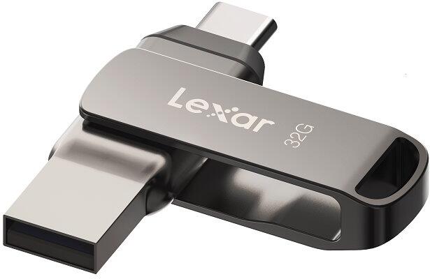 Lexar flash disk 32GB - JumpDrive D400 Dual USB-C & USB-A 3.1 (čtení až 100MB/s) (LJDD400032G-BNQNG)
