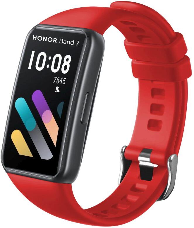 Silikonový řemínek FIXED Silicone Strap pro Honor Band 6/7, červený