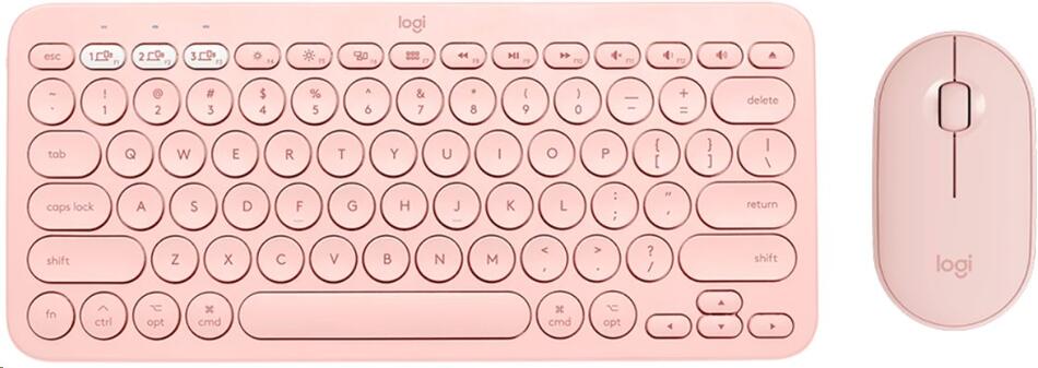 Logitech Pebble 2 Combo - TONAL ROSE - US INT'L - 2.4GHZ/BT - INTNL-973 - UNIVERSAL (920-012241)