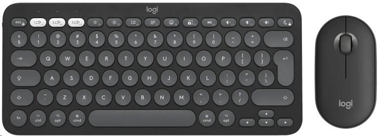 Logitech Pebble 2 Combo - TONAL GRAPHITE for Mac - US INT'L - 2.4GHZ/BT - INTNL-973 - MAC (920-012244)