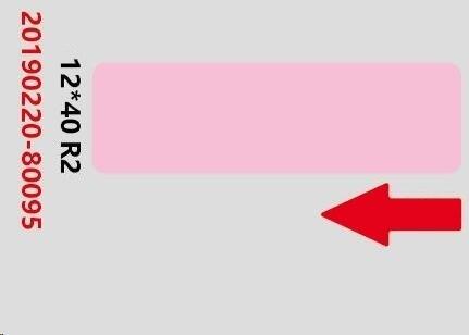 Niimbot štítky RP 12x40mm 160ks Pink pro D11 a D110 (A2A68301101)