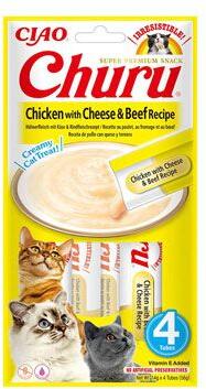 Churu Cat Chicken with Beef&Cheese Recipe 4x14g