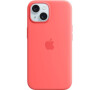 Apple iPhone 15 Silicone Case with MS - Guava (MT0V3ZM/A)