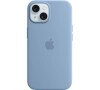 Apple iPhone 15 Silicone Case with MS - Winter Blue (MT0Y3ZM/A)