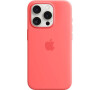 Apple iPhone 15 Pro Silicone Case with MS - Guava (MT1G3ZM/A)