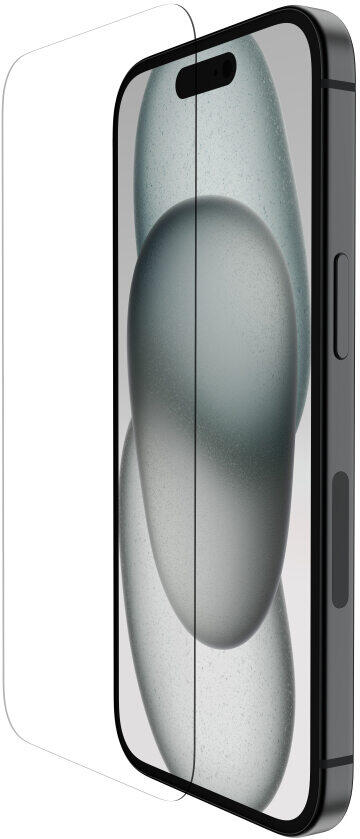 Belkin SCREENFORCE TemperedGlass Anti-Microbial ochranné sklo pro iPhone 16 / 15 / 14 Pro (OVA135zz)
