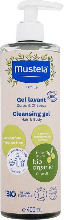 Sprchový gel Mustela Bio Cleansing Gel, 400 ml