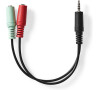 Stereo Audio Kabel NEDIS CAGB22150BK02