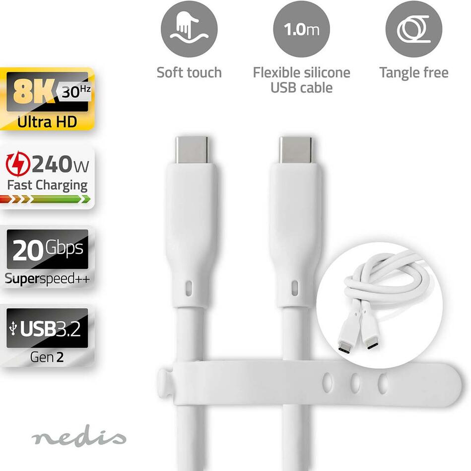 USB kabel NEDIS CCGB64810WT10