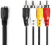 DIN Audio Kabel NEDIS CAGL20475BK02