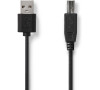 USB kabel NEDIS CCGL60101BK30