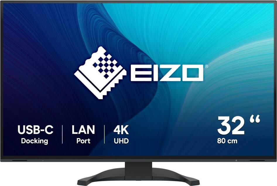 EIZO 31,5" EV3240X-BK, IPS, 3840 x 2160 (4K UHD), 350 cd/m2, 2000:1, 5ms, USB-C, DP, 2x HDMI, černý