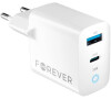 Nabíječka do sítě Forever TC-06-20AC 20W, 1xUSB, 1xUSB-C bílá