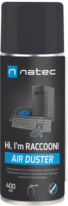 NATEC stlačený vzduch RACCOON AIR 400 ml (NSC-2119)