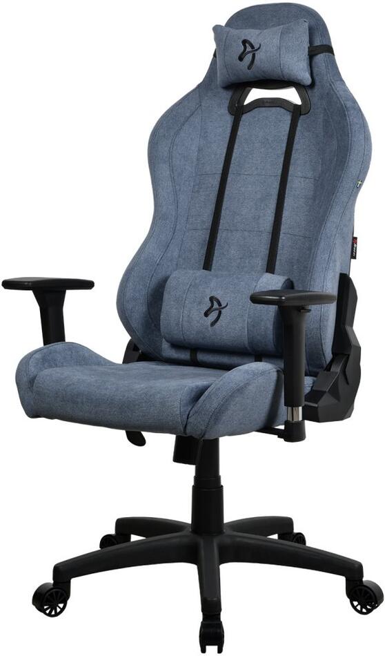 AROZZI herní židle TORRETTA Soft Fabric v2/ látkový povrch/ modrá (TORRETTA-SFB-BL2)
