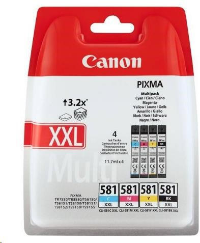 Cartridge Canon CLI-581 XXL BK/C/M/Y Multipack