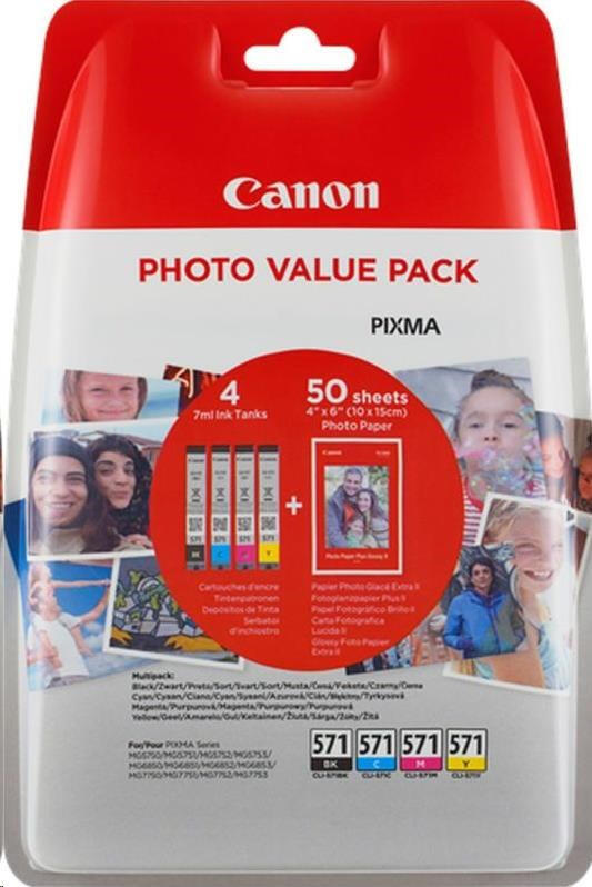 Canon CLI-571XL BK/C/M/Y PHOTO VALUE (0332C006)