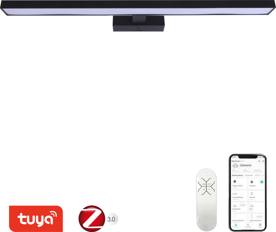 Immax NEO PINNA Smart nástěnné 80cm 34W 2378lm černé Zigbee 3.0