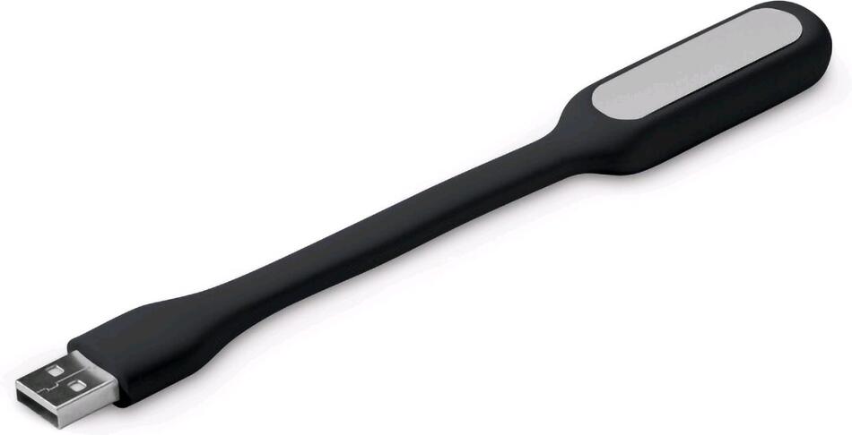 USB lampička k notebooku C-TECH UNL-04, flexibilní, černá