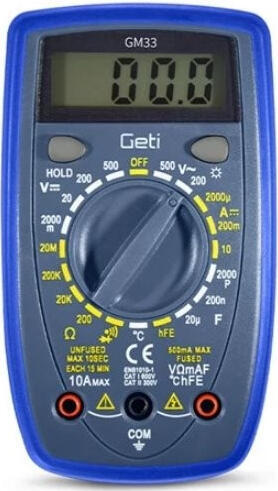 Multimetr GETI GM33A