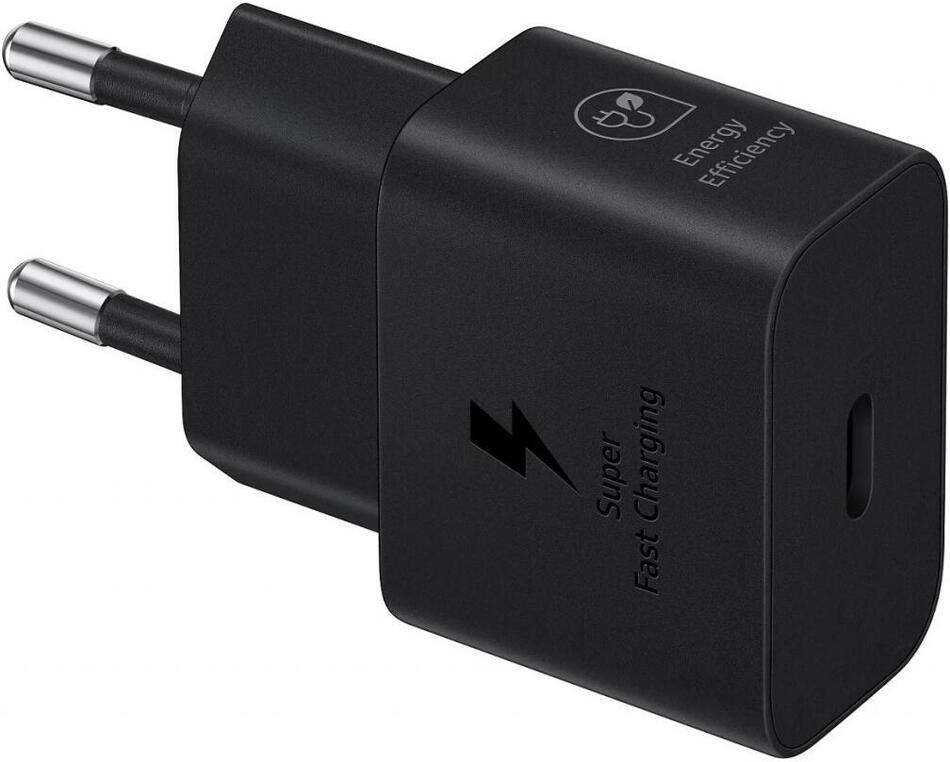 Samsung síťová nabíječka EP-T2510XBE + kabel USB-C, 25W, černá (EP-T2510XBEGEU)